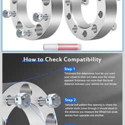 ECCPP 2PCS 5 lug Wheel Spacers 1.25inch 5x5.5 to 5x5.5 5x139.7mm to 5x139.7mm fits for 2003-2005 for E-150 Club Wagon|1 for E-150 Econoline|19