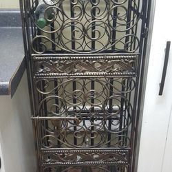 Wine Rack - Wrought Iron. Beautiful Craftsmanship. Moving and can’t take with me. Make An Offer