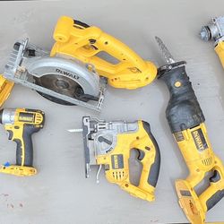 Dewalt Tool Lot With Batteries And Charger