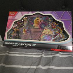64$ Mimikyu ex & Alcremie ex Premium Collection
Mimikyu ex & Alcremie ex Premium Collection