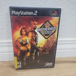 PLAYSTATION 2 FALLOUT BROTHERHOOD OF STEEL CIB WITH CASE AND MANUALS INCLUDED 