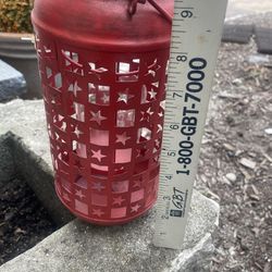 Metal decorative candle lantern