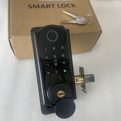 Smart Door Lock with Fingerprint , Keypad, Card, Key and App Control Deadbolt 