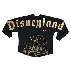 Disney Sleeping Beauty Castle Shirt Large L Black Spirit Jersey Disneyland
