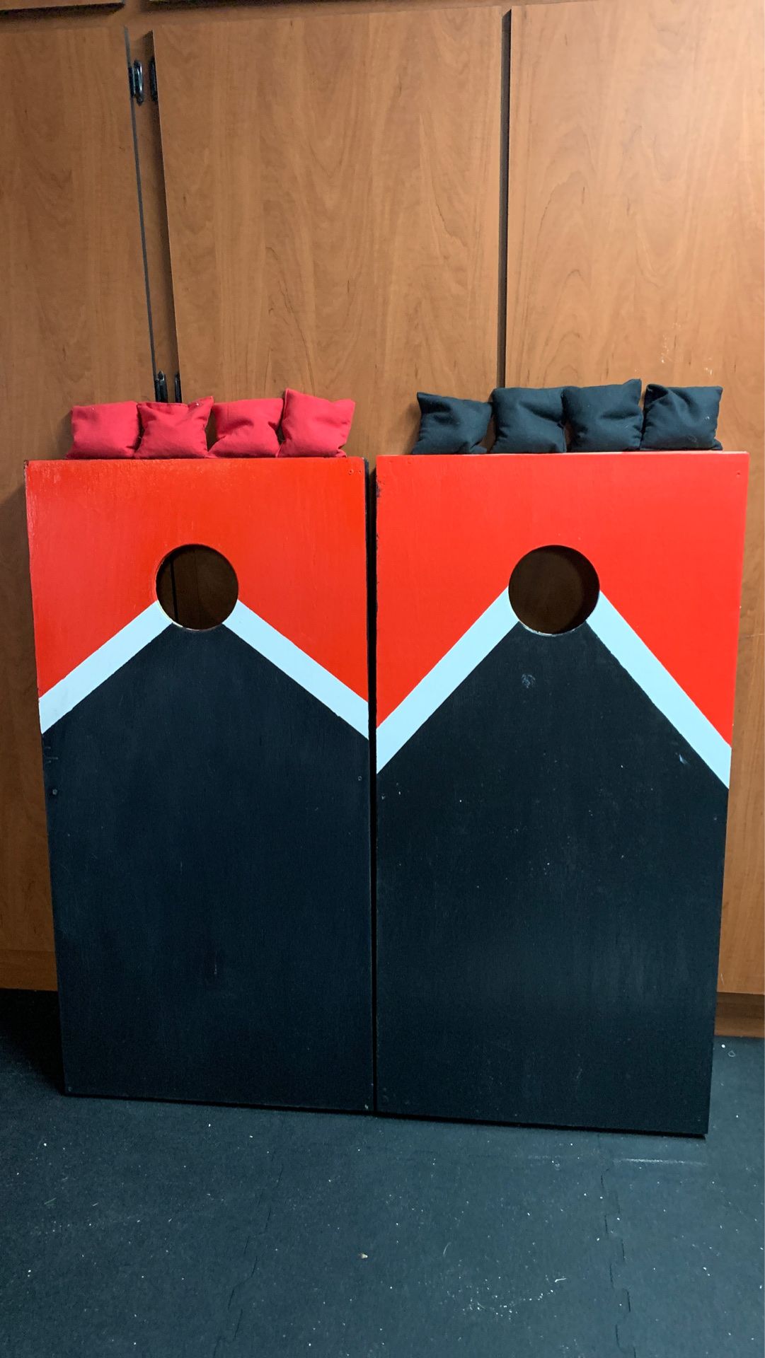 Corn hole boards and bags