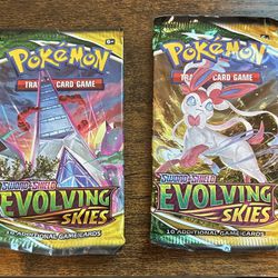 2 Evolving Skies Booster Packs For Sale 