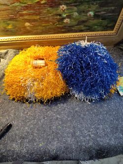Vintage Large Royal Poly Pompons 
