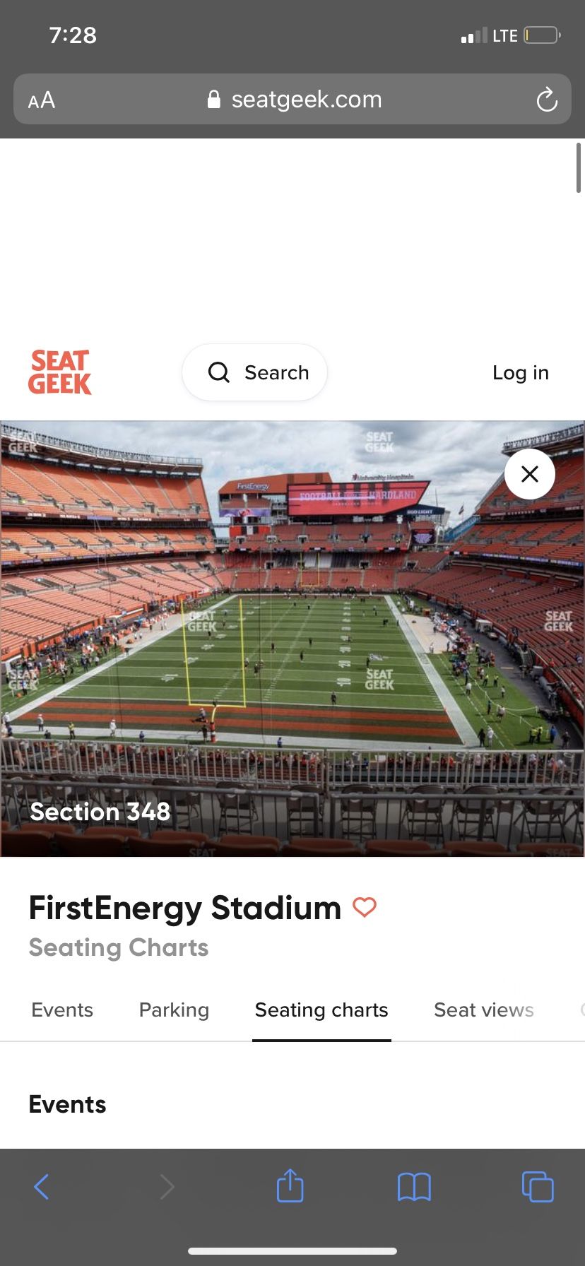 Cleveland Browns Vs Pittsburgh Steelers 2 Tickets