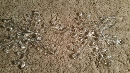 Snowflake Candle Holders $5