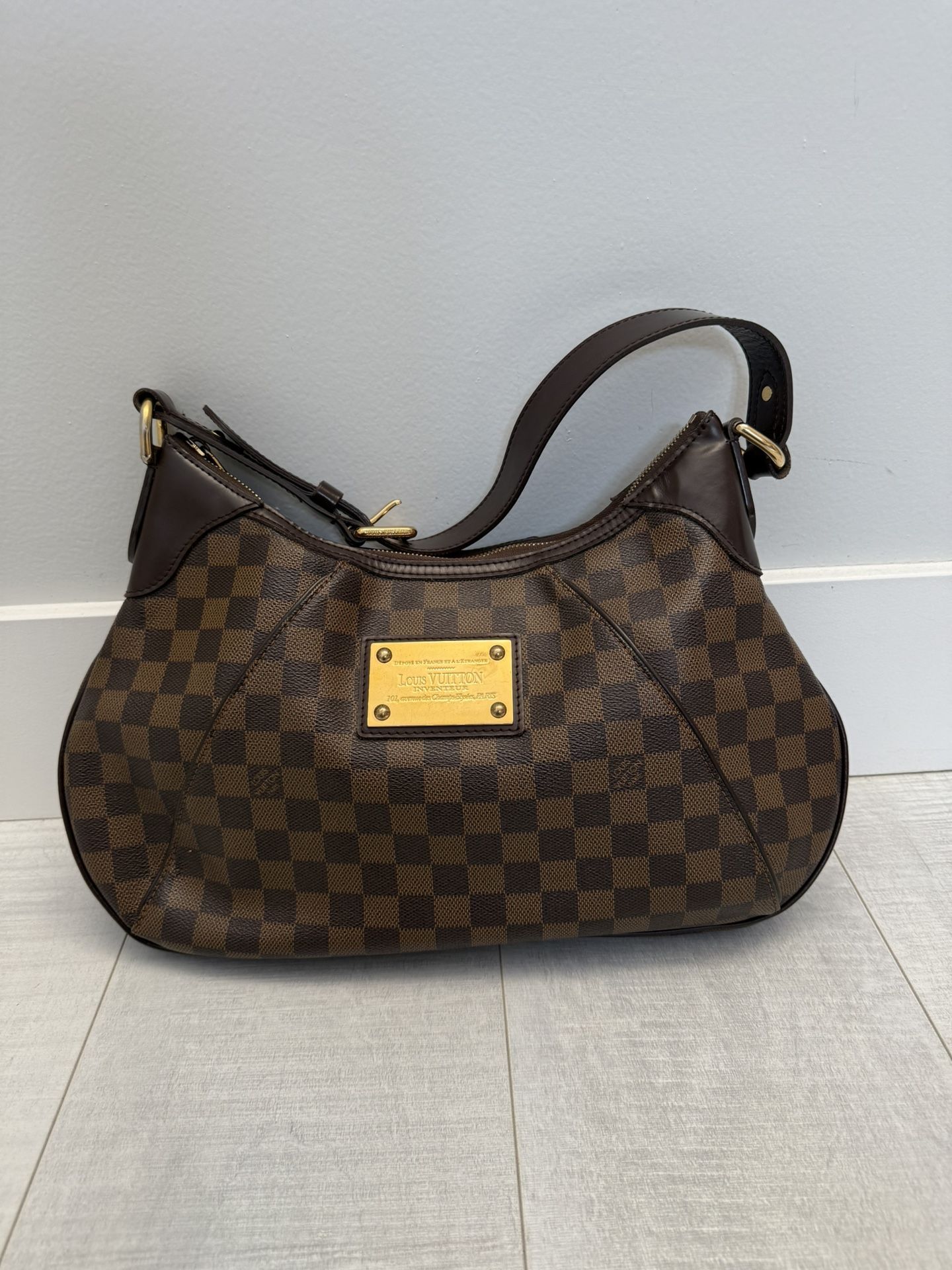 Louis Vuitton Damier Thames PM Hobo Handbag N48180 XX06119