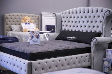 Glam Tufted Bed + Plush Mattress – Only $50 Down!
