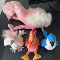 Used Original Assorted Plush Birds