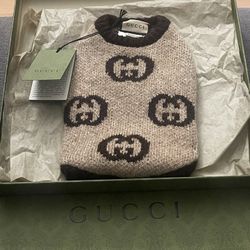 GUCCI PET SWEATER GG PATTERN XXS