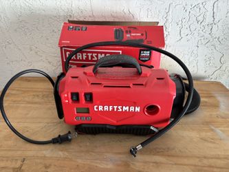 Tire Air Inflator, CRAFTSMAN Multi-Purpose, Corded Or Cordless With 12V Car Adapter. NEW, Never Used.