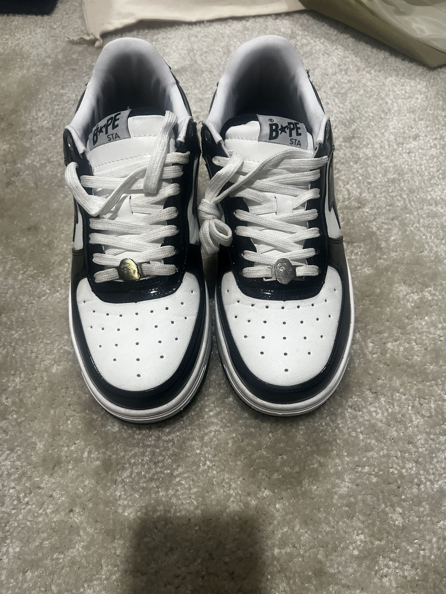 Bape Shoes White/Black