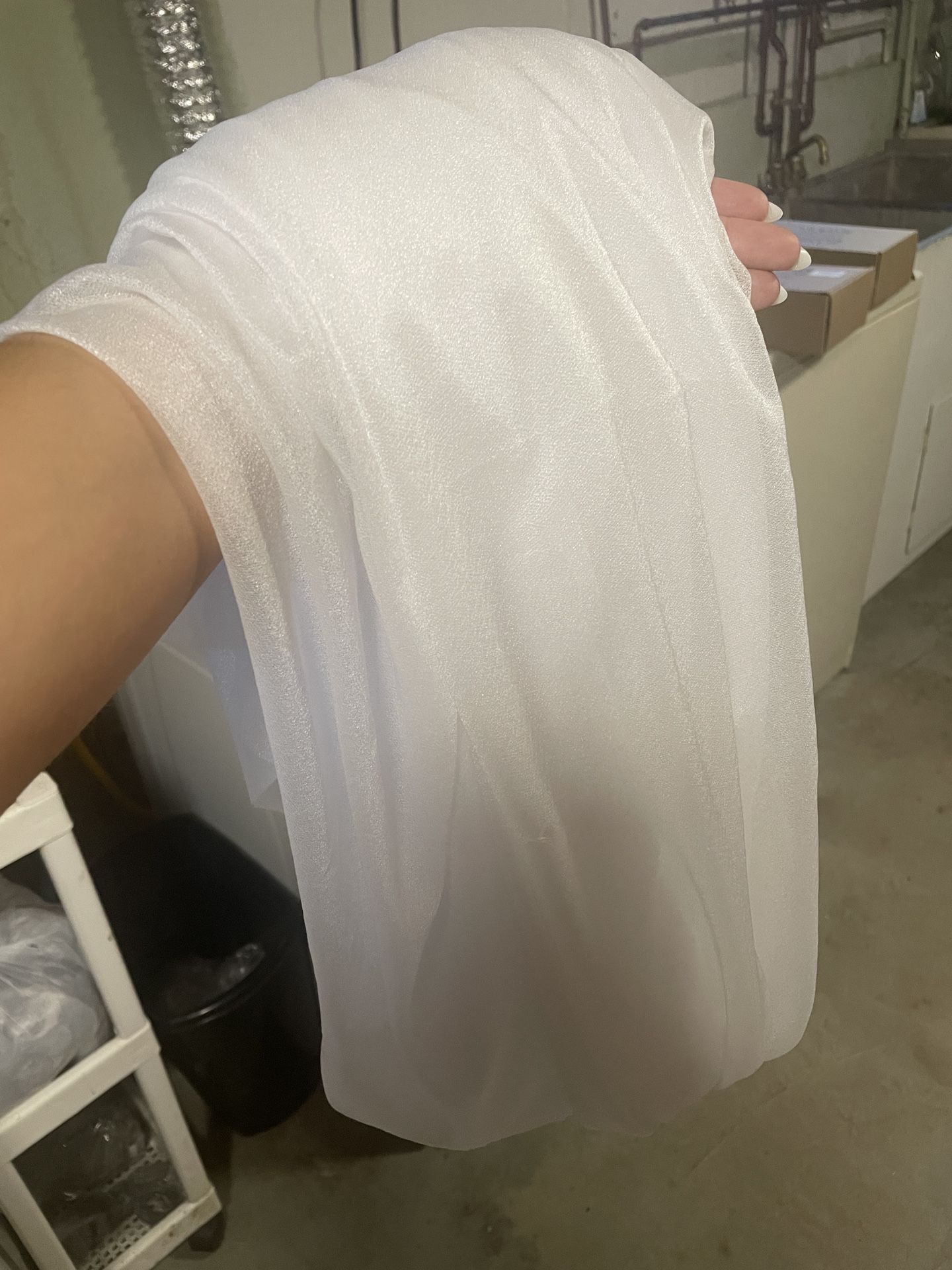 Wedding Arch Draping Fabric White Sheer
