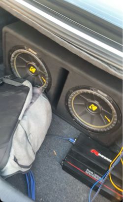 Subs and Amp and wires with it