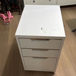 Create Barrel White File Cabinet