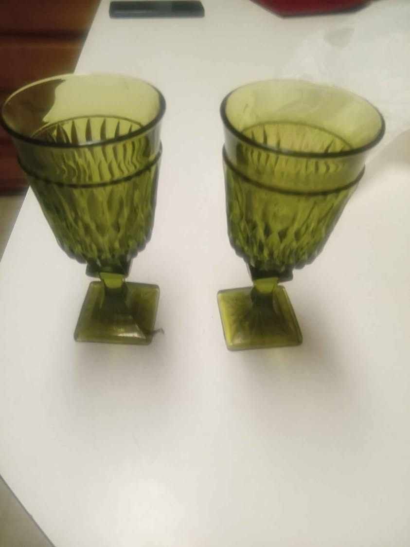 Vintage Green Glass