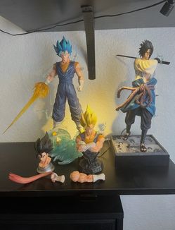 Dragon Ball Super Vegito and Naruto Sasuke Uchiha Anime Figures