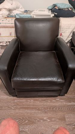 Pottery Barn leather chair