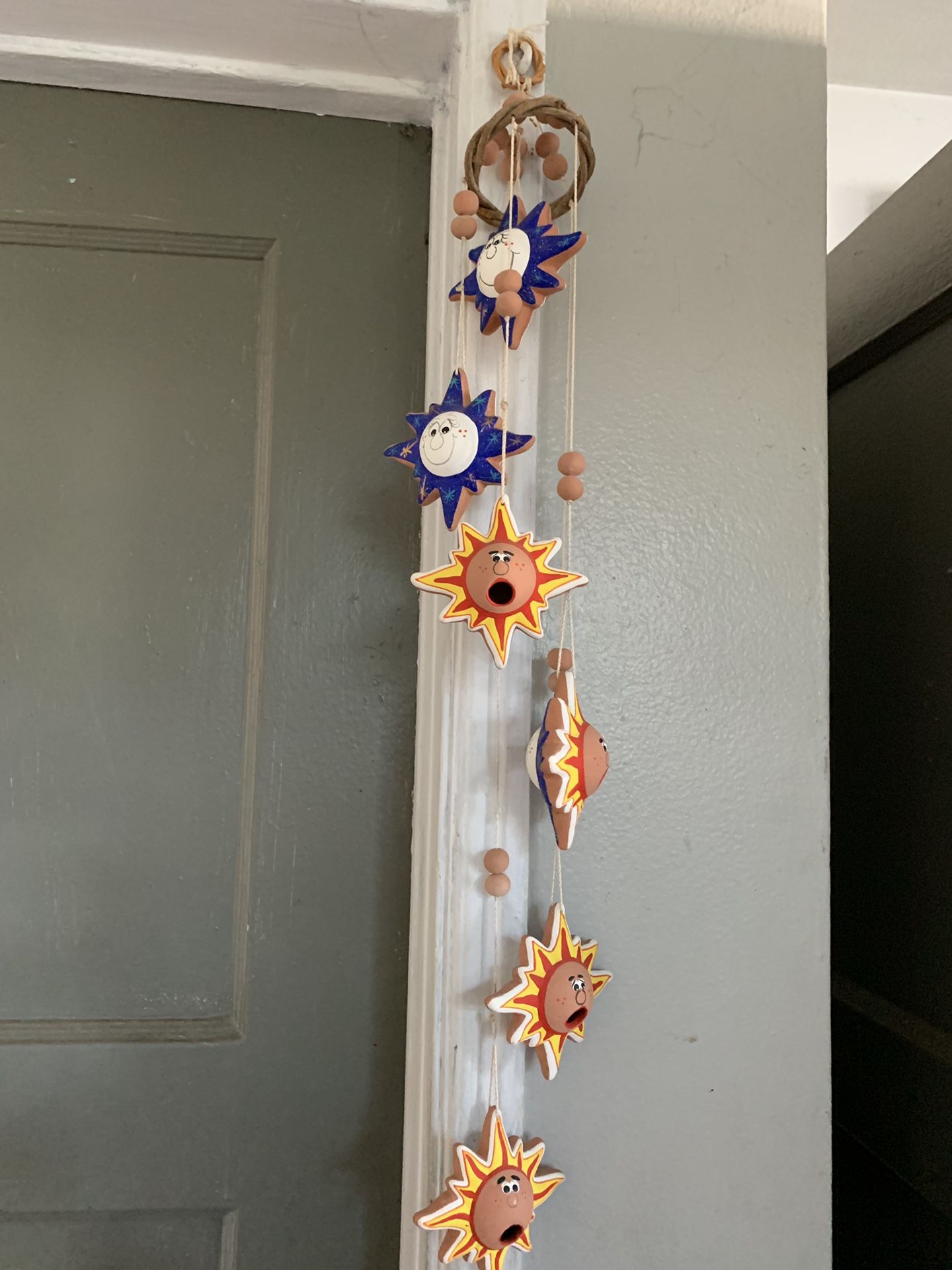 Ceramic Sun Mobile/Wind chime