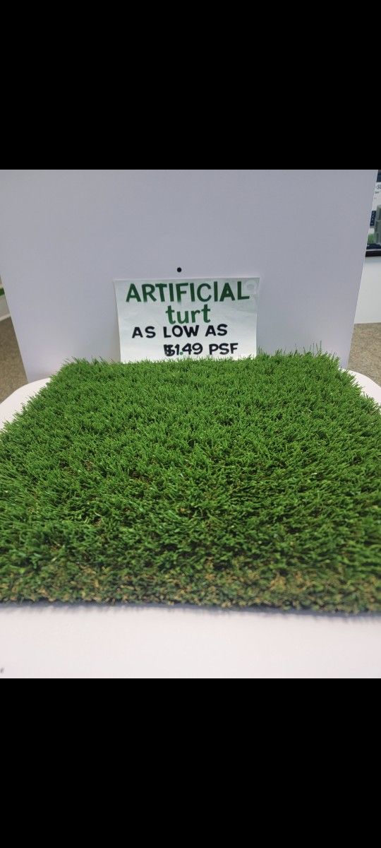 ARTIFICIAL TURF AS LOW AS .99 CENTS 