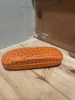 Orange Eye Glass Wear Case