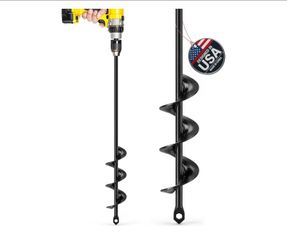 Sproot Garden Auger Drill Bit for Planting 1.6x16.5 Inch - Umbrellas and Fences Auger Post Hole Digger for Gardening and Spiral Bulb Planter Tool – 3/