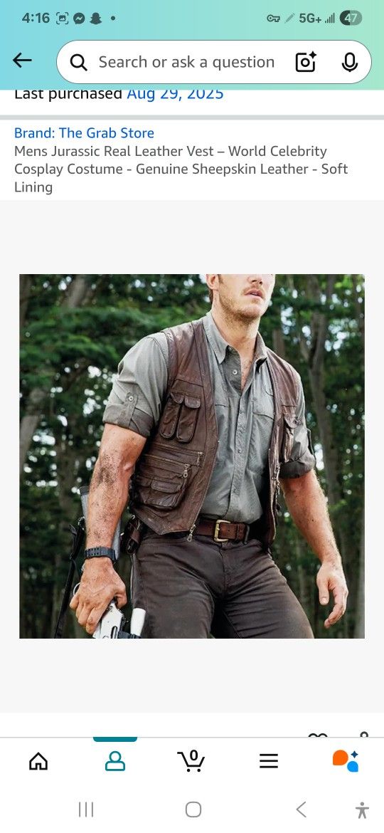 Chris Patt, Jurassic World Vest