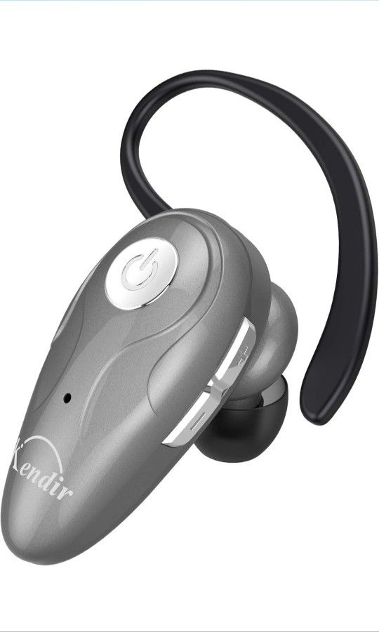 Bluetooth Headset, V5.0 Ultralight Wireless Headphone Cell Phone Earpiece with Mic Headsetcase, Volume Control, Handsfree Earbud for iPhone, Android,S