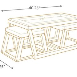 3 Piece Coffee Table