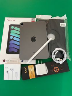 Apple Ipad Mini 6th Generation (8.3” Retina/2021) 64GB with stylus pen, case & Accessories (256GB $399)