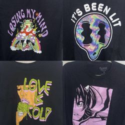 Graphic Tee Bundle, Spencer’s XL Black T-Shirts 