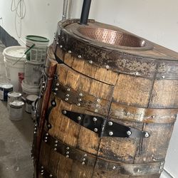 Sink barrels and coffe table each $160