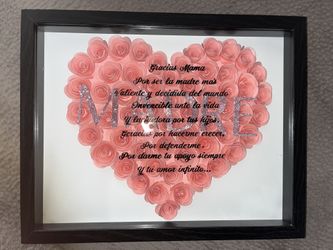 Mother’s Day Shadow box, I can do any color you’d like if you have any other quote or idea we can definitely make it happen …Mother’s day is right ar