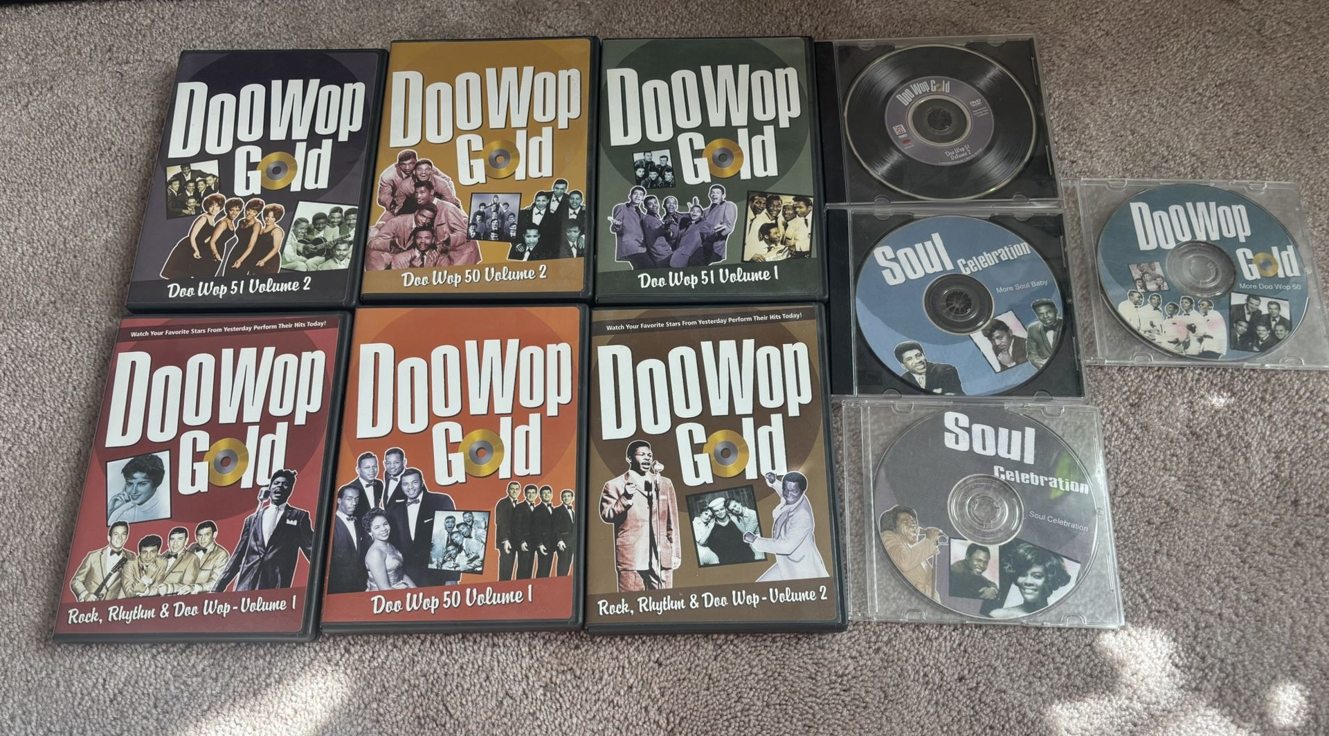 10 Disc DVD Set Of DooWop’s Gold Greatest Hits