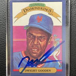 1986 Dwight Gooden Donruss Diamond Kings “Autographed” - Dr. K