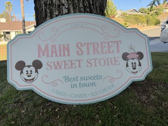 Disneyland Main Street sweet Store Sign
