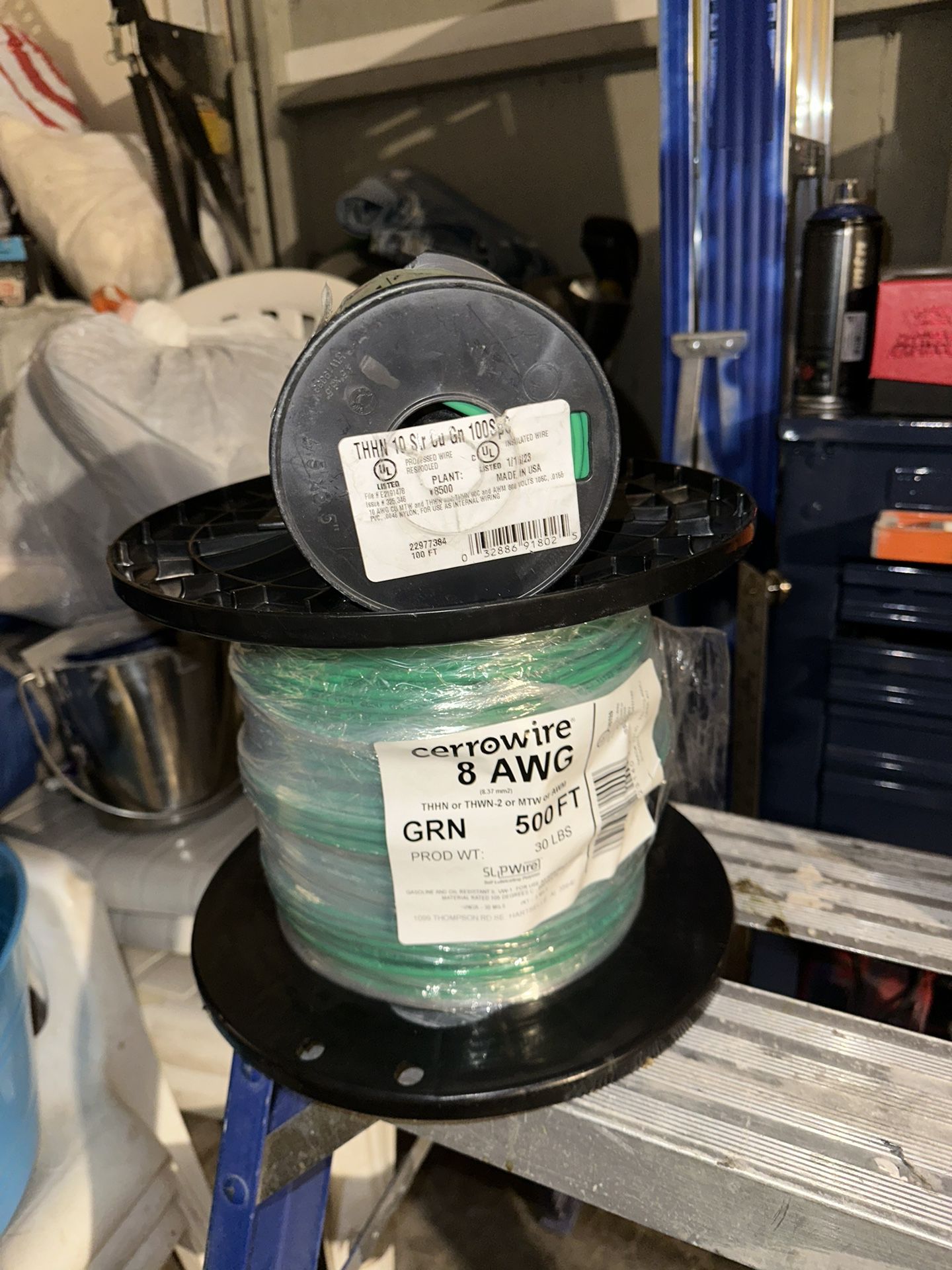 8 And 10 Gauge Green Copper Wire 