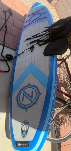 iROCKER Nautical Inflatable Stand Up 10’6 Paddle Board SUP