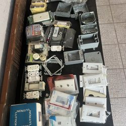 Lots Of Electric Electricians Switch Boxes Dimmer Outlet Box 