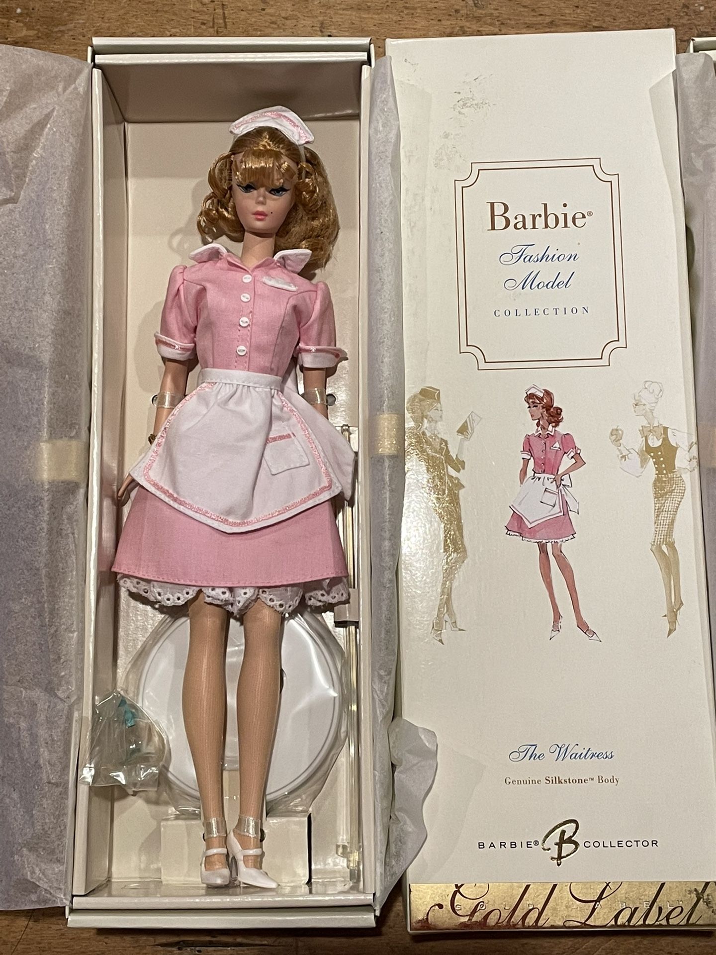 The Waitress Barbie Silkstone Fashion Model Collection Gold Label
