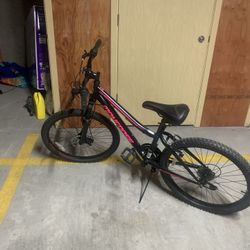 Mongoose Excursion Mountain Bike, 24-inch wheel, 21 speeds, black