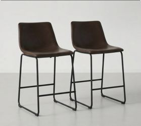 Set of bar stool , sillas para barra o bar , counter de piel