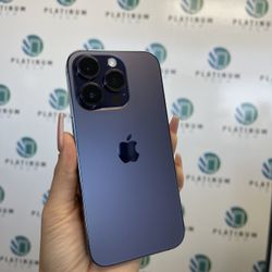 iPhone 14 Pro Unlocked 128Gb Purple Battery 81% 1 Month Warranty !