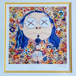 Takashi Murakami Framed Print 25”x25” (Let’s trade!)