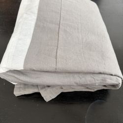 Twin Gray Bedskirt Like New $4