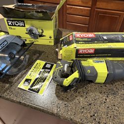 Ryobi Saw Set Reciprocating And Circular 