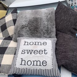 6 Big Pillows For Sofas All $20